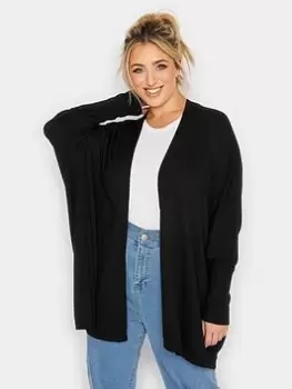 Image of Yours Statement Sleeve Cardigan Black, Size 14-16, Women