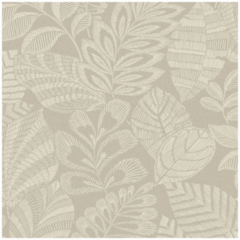 Image of Grandeco Madou Floral Wallpaper Neutral Beige Textured Botanical Paste The Wall Vinyl