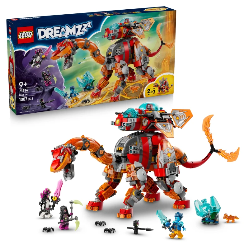 Image of LEGO DREAMZzz 2in1 Dino Jet Dinosaur Building Toy 71514