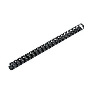 Image of 5 Star Office Binding Combs Plastic 21 Ring 170 Sheets A4 20mm Black Pack 100