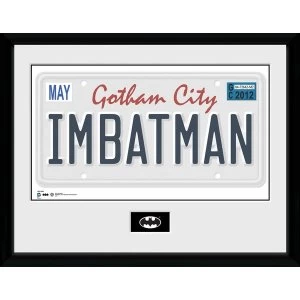 Image of Batman Comic License Plate Collector Print (30 x 40cm)