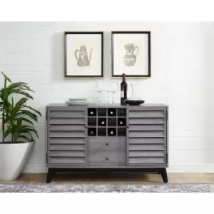 Image of Vaughn Sonoma Oak Mid Century Modern Sideboard Drinks Cabinet