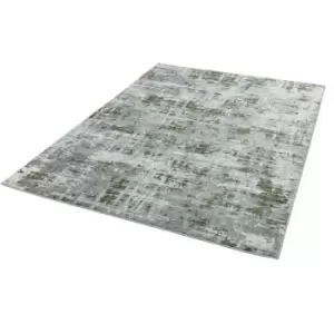 Image of Asiatic - Orion OR08 Abstract Green 200cm x 290cm Rectangle - Green and Grey