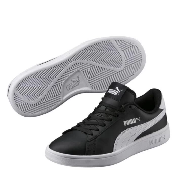 image of Puma Smash Junior Trainers - Black/White