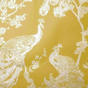 image of Holden Glistening Peacock Yellow Wallpaper