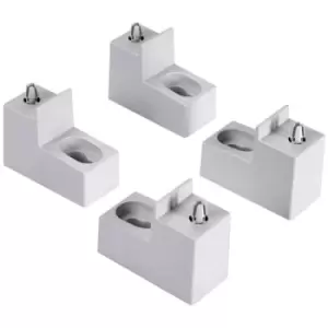 Image of Fibox 8120835 WMKQ50M Plastic Wall mounting lugs set for 5070-8060