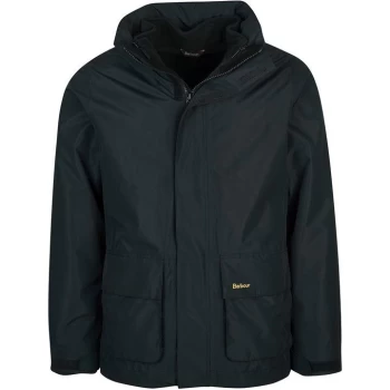 Image of Barbour Hallington Jacket - Black BK11