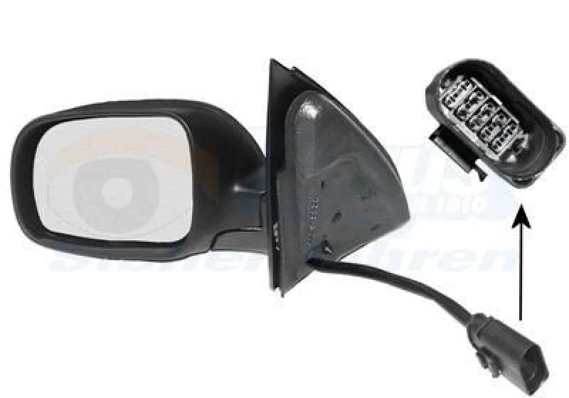 Image of VAN WEZEL Wing mirror VAN WEZEL 5817807