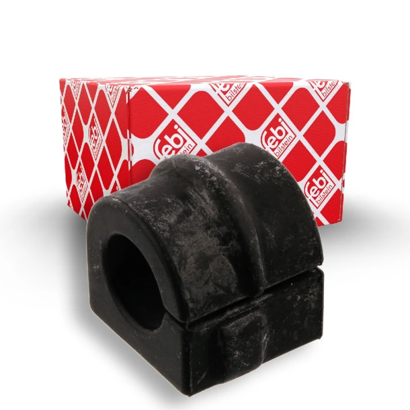 Image of FEBI BILSTEIN 03885 Stabilizer Bushes Front Axle, Rubber Rubber Anti-roll Bar Bush Kit (1334)
