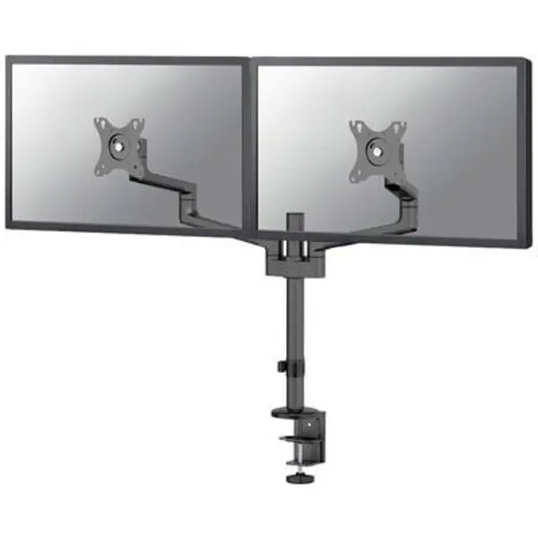 image of Neomounts DS60-425BL2 2x Monitor desk mount 43,2cm (17) - 68,6cm (27) Tiltable, Swivelling, Swivelling, Height-adjustable