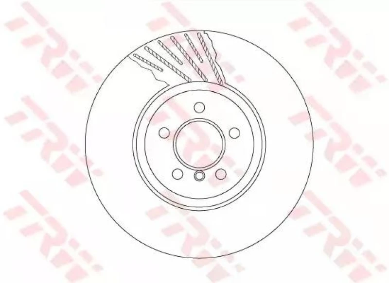 Image of Brake disc TRW DF6614S