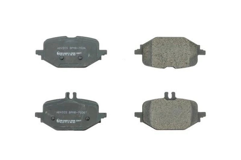 Image of AISIN BPMB-7026 Brake pad set prepared for wear warning indicator Brake Pad Set,disc brake (402)