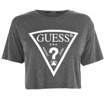 Image of Guess Cropped Logo T Shirt - G9F1