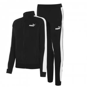 Puma Fleece Tracksuit Womens - Black/White