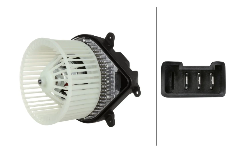Image of HELLA Blower motor HELLA 8EW 366 400-791