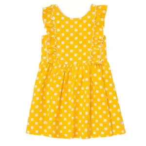 Image of Petit Bateau MARISSA Girls Childrens dress in Yellow ans,5 years