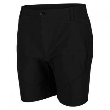 Image of Regatta Highton Stretch Walking Mid Length Shorts - Black