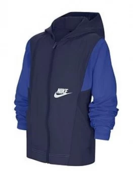 image of Nike Older Boys Woven Jacket - Navy