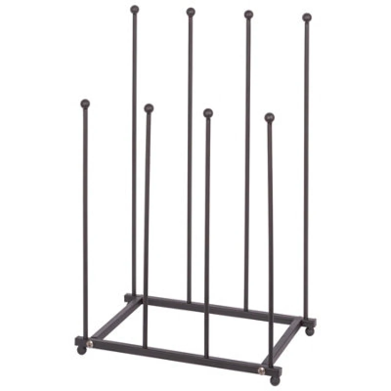 Image of Hammer and Tongs Steel Wellington Boot Rack - 4 Pair - Black Black