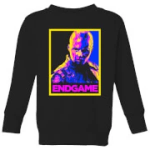 Image of Avengers Endgame Nebula Poster Kids Sweatshirt - Black - 11-12 Years