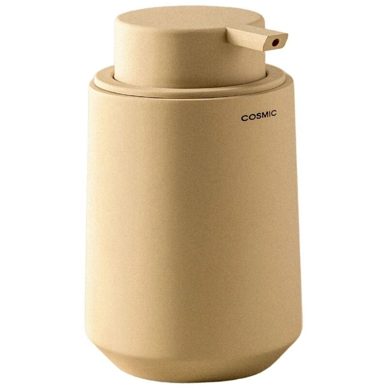 Image of COSMIC Cosmic - Saona Soap Dispenser 350ml Resin Pump in Sand Color for Bath or Kitchen WJC219A0004222