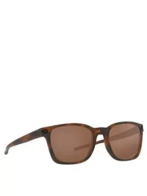 image of Oakley Oakley Square Tortoise Frame Brown Lens Sunglasses, Tortoise, Men