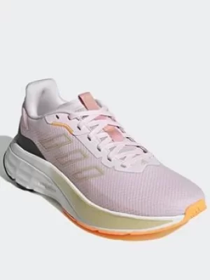 Image of adidas Speedmotion Shoes, Pink/Orange, Size 4, Women