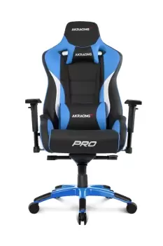 image of AKRacing Pro PC gaming chair Upholstered padded seat Black, Blue