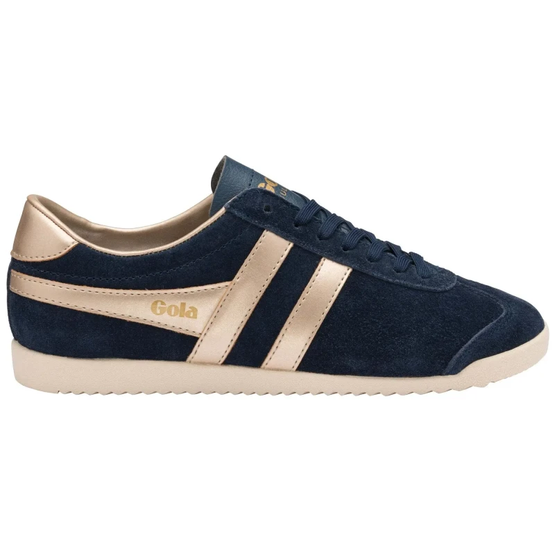 Image of Gola Classics Womens Bullet Pearl Trainers Navy Gold - UK 4 Blue female PS4355EY4