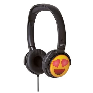 image of Groov-e EarMOJIs Heart Eyes Face Kids Headphones