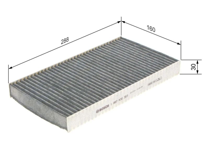 Image of Pollen filter Bosch 1 987 432 303