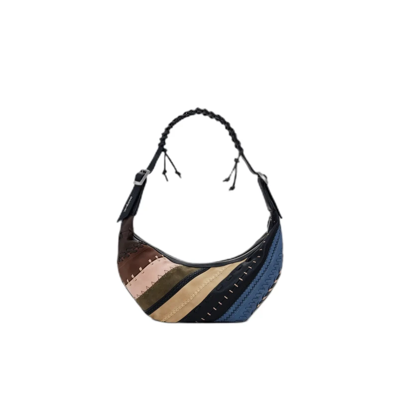 Image of Desigual Womens Handbag Desigual Quebec Whipstitch Patch Zante Multicolore Female TU