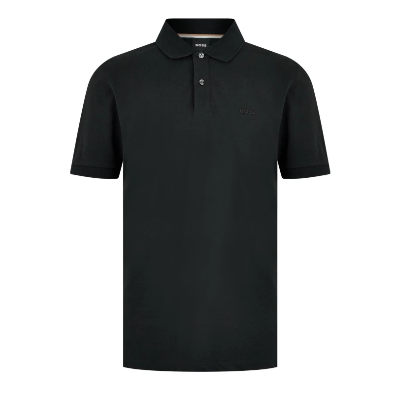 Image of Boss Mens HBB Pallas Polo Iconic Logo Embroidered Shirt Black 001 male X Large