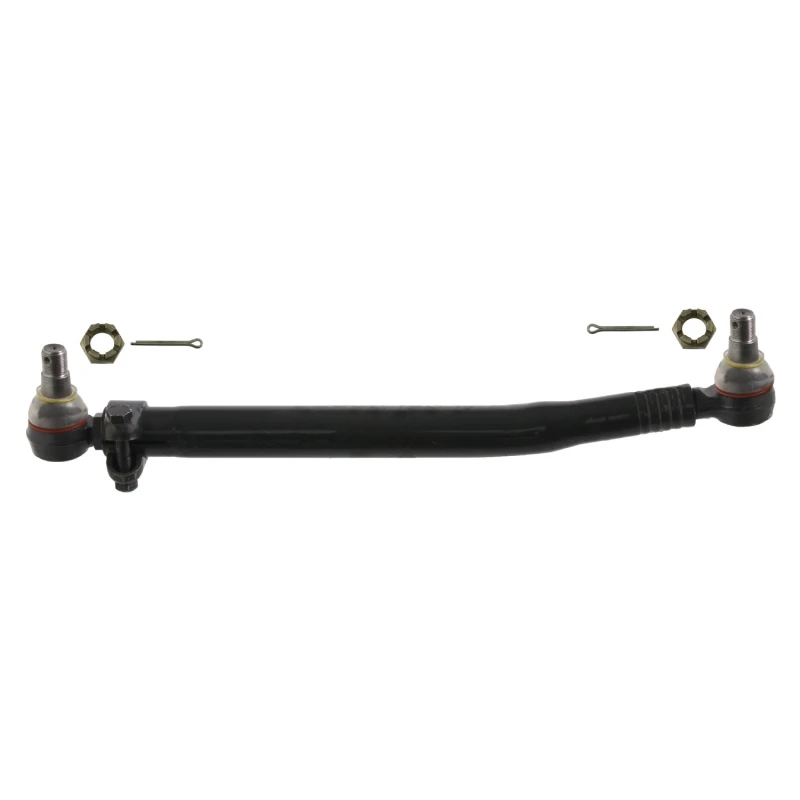 Image of FEBI BILSTEIN 35441 Centre Rod Assembly Front Axle Left, with crown nut, OE Turbo NEW Centre Rod Assembly (285)