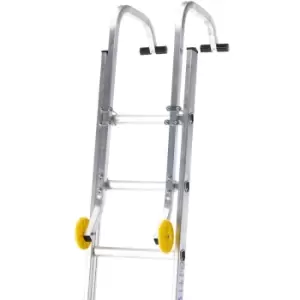Image of Extension Ladder Roof Hook Conversion Kit Ridge Clamp & Wheel Ladders Adapter