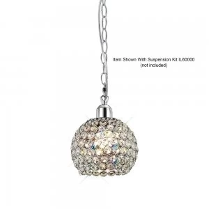 image of Globe SHADE ONLY Polished Chrome, Crystal