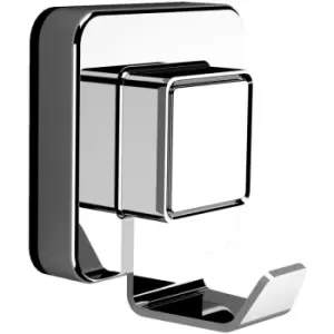 image of Pushloc Wall Mounted Suction Robe Hook - Stainless Steel/Chrome