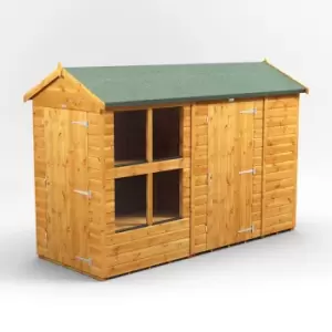 image of 10X4 Power Apex Potting Shed Combi Including 6ft Side Store