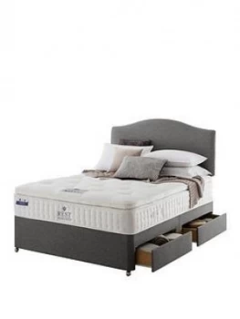 Image of Rest Assured Richborough Latex Pillowtop Divan Bed With Storage Options - Firm