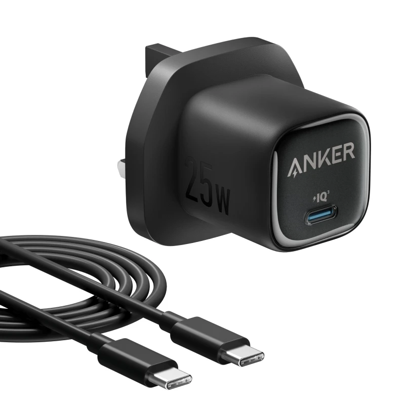 Image of ANKER FASTCHARGING 25W WITH USB-C CABLE BK