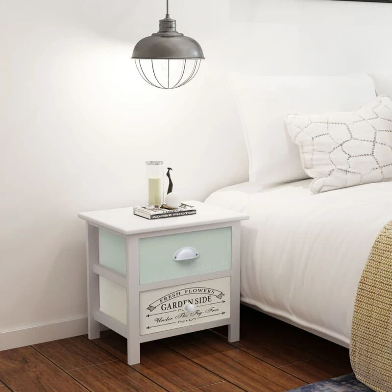 Image of VIDAXL French Bedside Cabinets 2 pcs Wood Vidaxl 242875