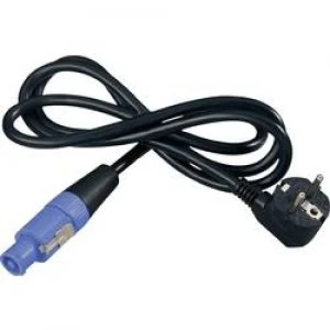 Image of Mains cable PowerCon socket PG right angle plugTotal number of pins 3BlackNeutrikNKFCA30SRC3 m