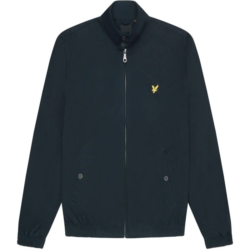 Image of Lyle and Scott Mens Classic Funnel Neck Long Sleeve Zip Harrington Jacket Navy Z271 male 2XL