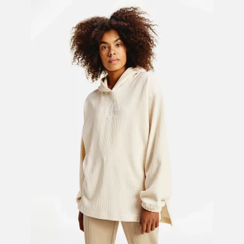 Image of Calvin Klein Jeans Womens Corduroy Hoodie - Muslin - S