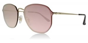 Image of Ray-Ban Blaze Sunglasses Gold 001/E4 58mm