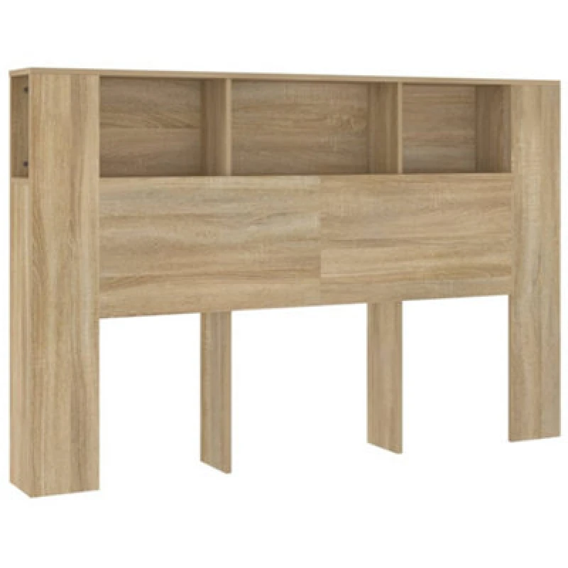 Image of VIDAXL Headboard Cabinet Sonoma Oak 160x18.5x104.5cm vidaXL 8720286967041