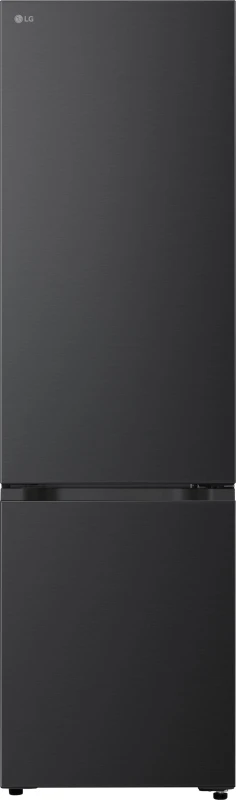 Image of LG NatureFRESH GBBS524CEV 203cm No Frost Fridge Freezer - Black Steel - C Rated, Black