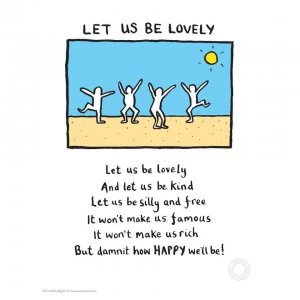 Image of Edward Monkton Let Us Be Lovely Limited Edition Fine Art Print