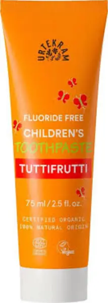 image of Urtekram Childrens Tutti Frutti Toothpaste 75ml