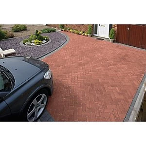 image of Marshalls Driveline Priora Block Paving Red 200 x 100 x 60mm Pack of 404